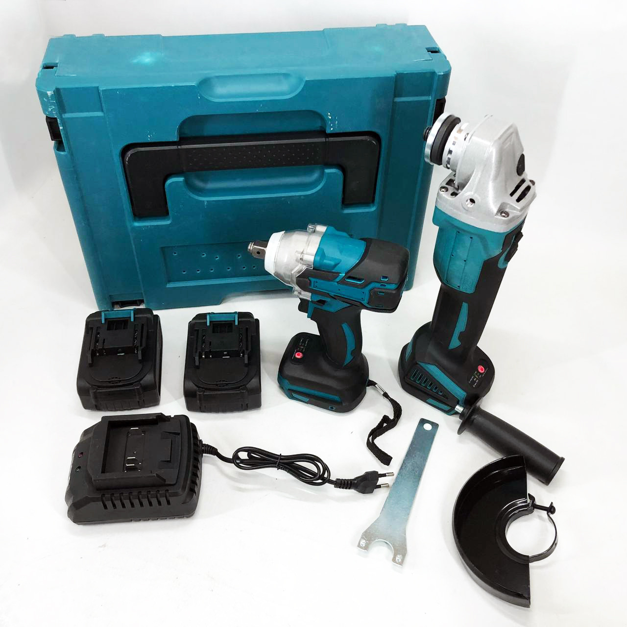 Набір 2 в 1 шуруповерт + гайковерт в валізі 2 акумулятори NG-49, фото 1