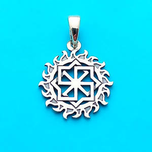 Молвинець Колохорт оберіг зі срібла 925 проби двосторонній (⌀20 мм, 2,5 г)