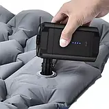 Акумуляторний насос, бездротовий компресор Trizand 20790 з USB Type-C і трьома насадками, фото 4