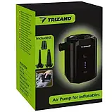 Акумуляторний насос, бездротовий компресор Trizand 20790 з USB Type-C і трьома насадками, фото 6