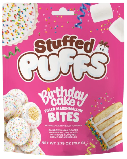 Зефір Stuffed Puffs Filled Marshmallow Bites Birthday Cake 79.2г