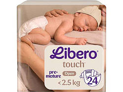 Підгузки дитячі від 0 до 2.5кг 24шт Touch Prema ТМ LIBERO