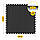Мат-пазл (ласточкин хвіст) 4FIZJO Mat Puzzle EVA 100 x 100 x 2 cм Black/Grey (P-5907739316226), фото 3