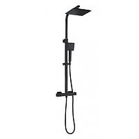 Душова система з термостатом Mexen Tim Tim Black Чорний