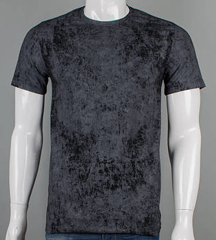 Футболка батал Мармур 2500б (Уп.4шт 3XL,4XL), Чорний