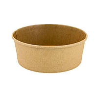 Контейнер круглий крафт 1300 мл, D185 мм, 50 шт, 012300103
