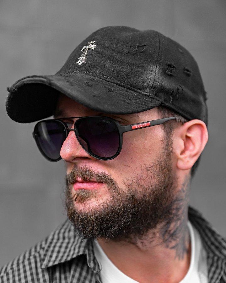 Сонцезахисні окуляри Prada black 4 ДЛ7382, фото 1