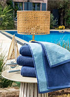 Рушник банний DOUBLE COLOUR синьо-блакитний 70х145см. OZDILEK