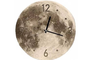 Настінний годинник "Луна" з LED-підсвіткою 40*40 (арабський + точки) YU227