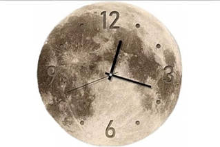 Годинник настінний круглий "Луна" з LED-підсвіткою, 50×50 см (АРАБСКІ + ТОЧКИ) YU227