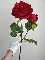 Штучний піон ( 63 см , червоний), фото 2