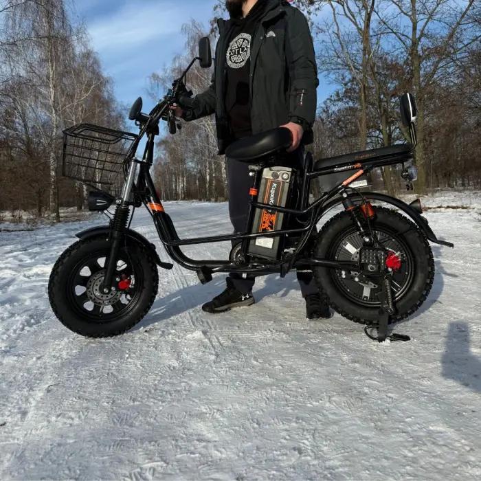 Електровелосипед (Фетбайк) KUGOO Kirin V3 PRO Off-road з глибоким протектором