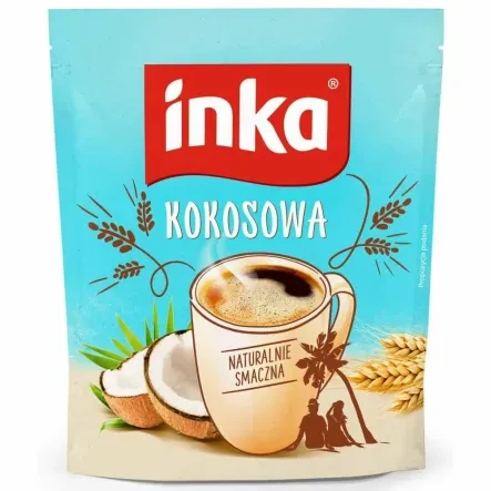 Кавовий напій розчинний із кокосовим смаком Inka, 200 г (Польща), без кофеїну