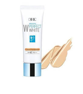 DHC Medicated PW White Base SPF41+ PA+++ Освітлююча кремова тональна основа, 00 натуральна охра, 30 г