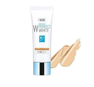 DHC Medicated PW White Base SPF41+ PA+++ Освітлююча кремова тональна основа, 01 охра натуральна, 30 г