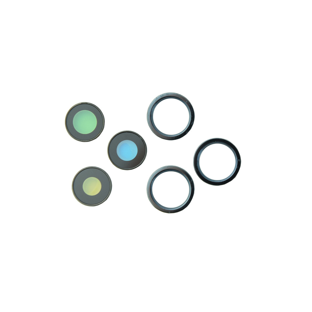 Скло камери iPhone 12 Pro Max (комплект 3шт) Blue, фото 1