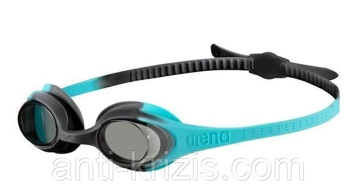 Окуляри для плавання Arena SPIDER KIDS Чорний-м'ятний Дет OSFM 004310-201 (Оригінал)
