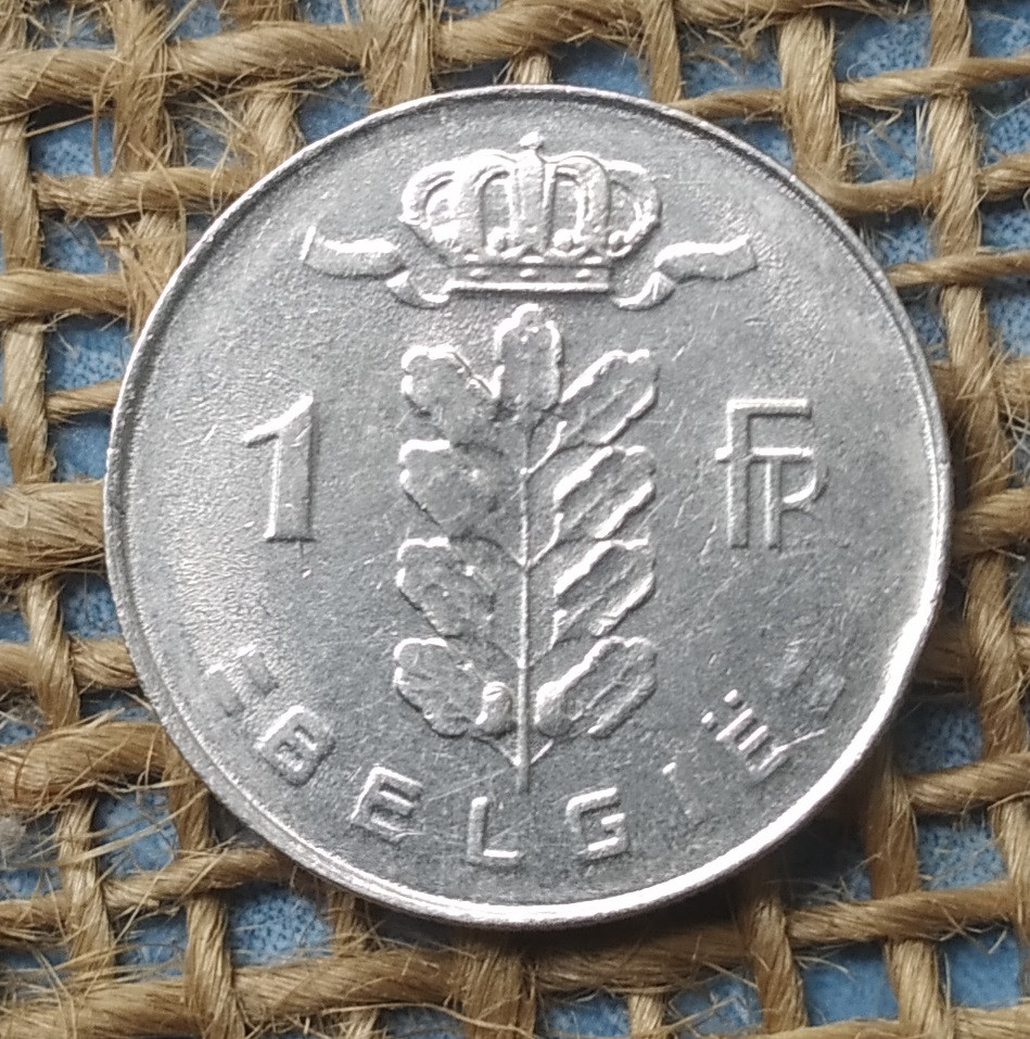 1 франк 1977 року. Бельгiя