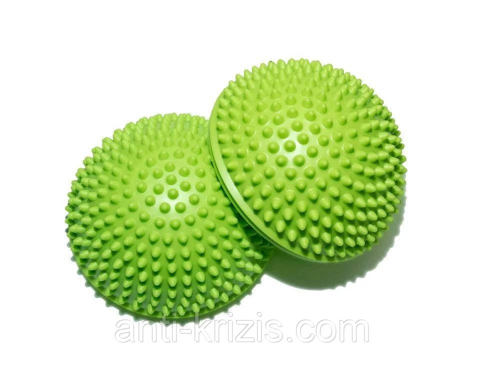 Напівсфера масажна балансувальна їжачок 260 грамів Gemini GB001-GR зелений