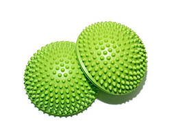 Напівсфера масажна балансувальна їжачок 260 грамів Gemini GB001-GR зелений