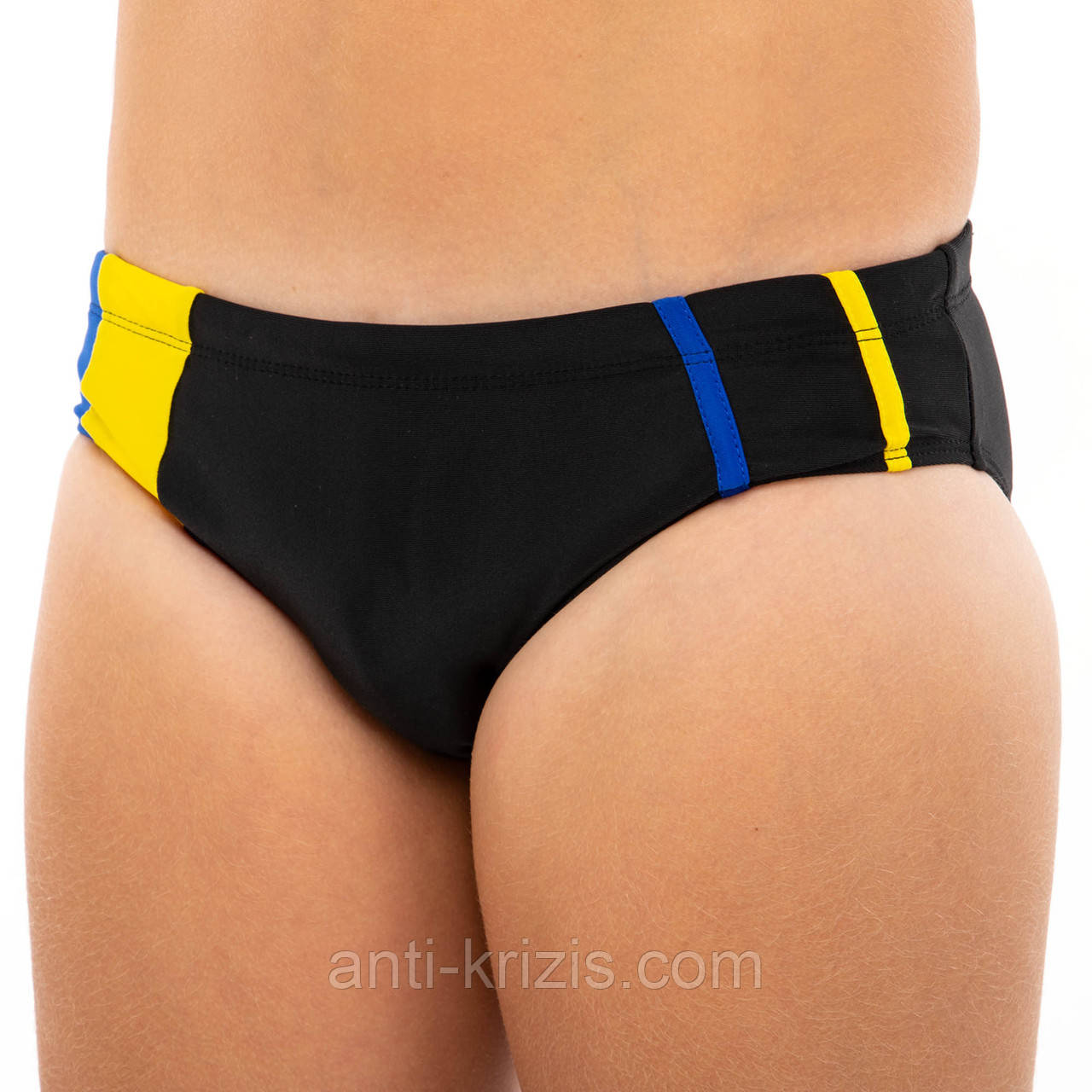 Плавки для хлопчиків класичні для плавання вік 6-10 років Чорний PL-2539