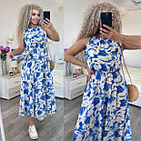 Романтичне плаття міді без рукавів із зав'язкою на шиї та поясом (р. 42-48) 7036003, фото 9