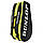 Сумка-чохол Dunlop TAC SX-CLUB 6RKT BLACK/YELLOW (6 ракетки) (Оригінал), фото 4