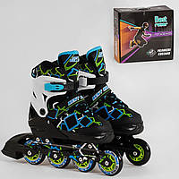 Ролики BEST ROLLER розмір 35-38 чорно-зелено-синій
