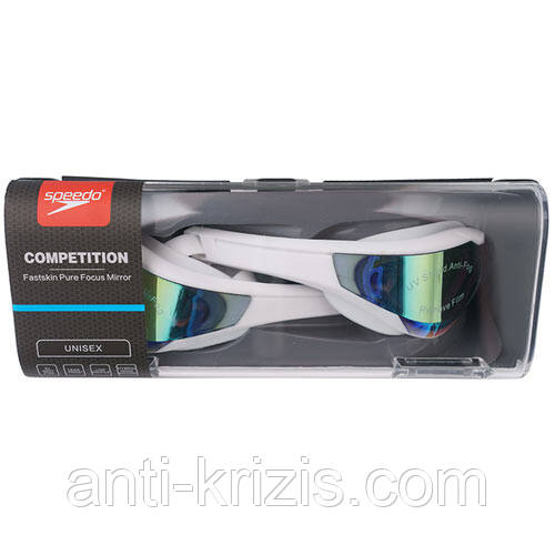 Окуляри для плавання Speedo Fastskin Pure Focus Mirror білий Уні OSFM 7-081028W/W
