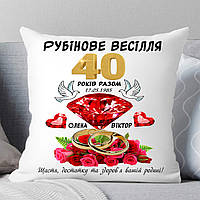 Подарунок на річницю весілля 40 років із фото. Подарунок на рубінове весілля 40 років разом