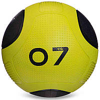 М'яч медичний медбол Medicine Ball GI-2620-7 7 кг зелений-чорний