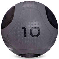 М'яч медичний медбол Medicine Ball GI-2620-10 10 кг сірий-чорний
