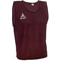 Манишка для футболу доросла Select Bib Basic бордовий 72х66 см (Оригінал)