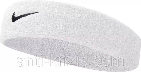 Пов'язка на голову Nike SWOOSH HEADBAND біла N.NN.07.101.OS (Оригінал)