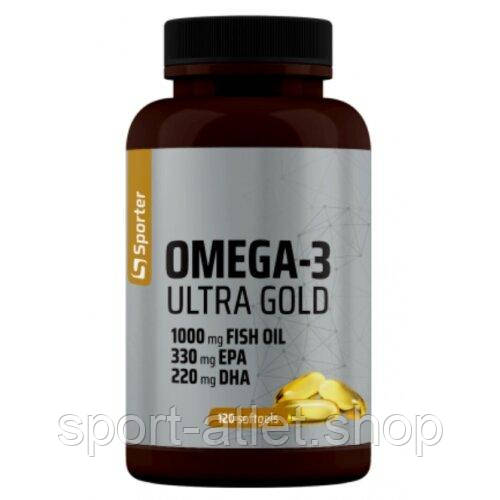 Жирні кислоти Sporter Omega-3 Ultra Gold, 120 капсул, фото 1