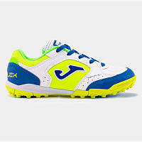 Сороконіжки дитячі Joma TOP FLEX JR Дет 35 розмір TPJW2402TF біло-жовто-сині (Оригінал)