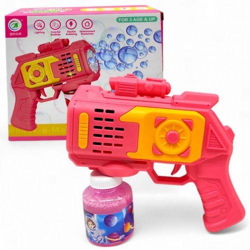 Пістолет з мильними бульбашками (рожевий), фото 1