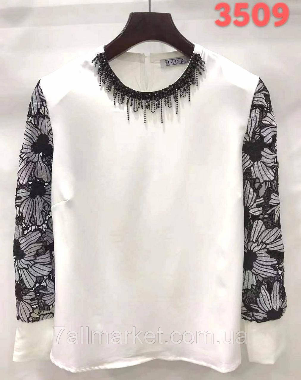 Блузка жіноча стильна, розміри 52-62 "LIDA" купити недорого від прямого постачальника