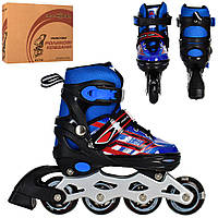 Ролики Profi Roller A 4144-M-BL розмір 35-38 Синій