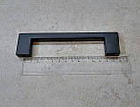 Ручка для кухонних меблів якісна Matte black UU26GR - 128мм, фото 11