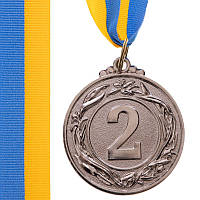 Медалі зі стрічкою 2 місце 4,5 см C-3969-2