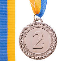 Медалі зі стрічкою 2 місце 6,5 см C-6860-2