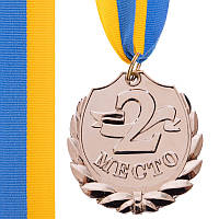 Медалі зі стрічкою 2 місце 5 см C-4843-2