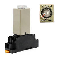 Реле часу, таймер H3Y-2, 0-30с 12В 5А на DIN-рейку