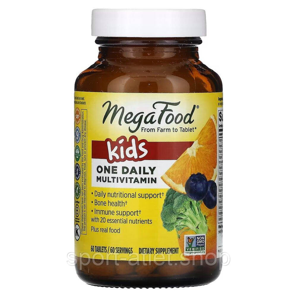 Вітаміни та мінерали MegaFood Kids One Daily Multivitamin, 60 таблеток