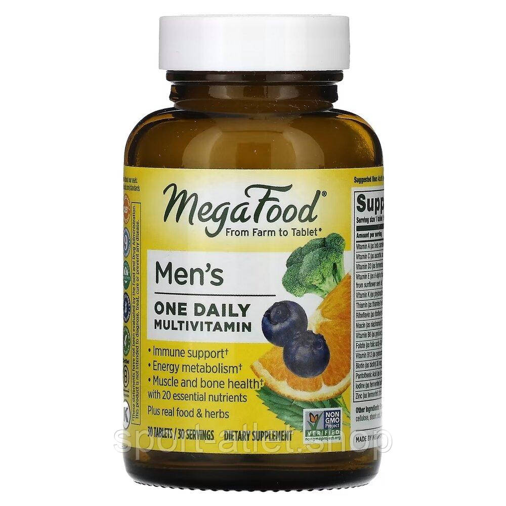 Вітаміни та мінерали MegaFood Men's One Daily, 30 таблеток