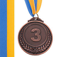 Медалі зі стрічкою 3 місце 6,5 см C-3968-3