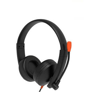 Навушники з мікрофоном провідні Meetion HP003U USB чорні