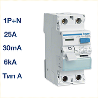 CDA225D Hager - ПЗВ (УЗО) 2P 25A 30mA A