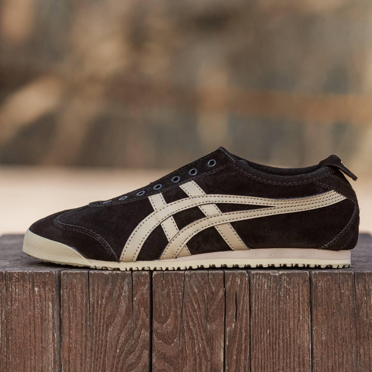 Кросівки чоловічі чорні Asics Onitsuka Tiger Mexico 66 Slip-On Black (17888), фото 1